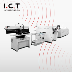I.C.T | Línea de producción semi-auto SMT SMD