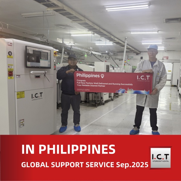 I.C.T Soporte de ultramar para la máquina de marcado láser en línea en Filipinas