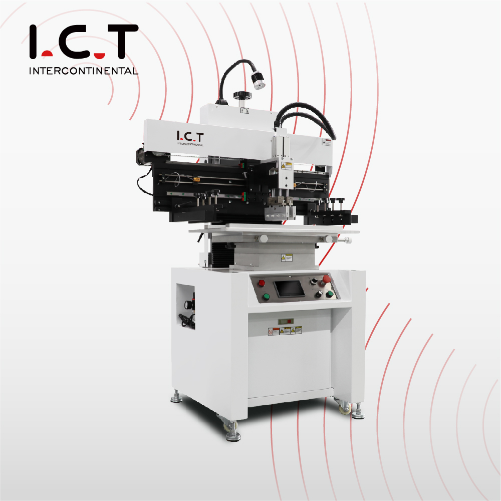 Impresora de plantilla semiautomática SMT PCB Máquina de impresión semiautomática de pasta