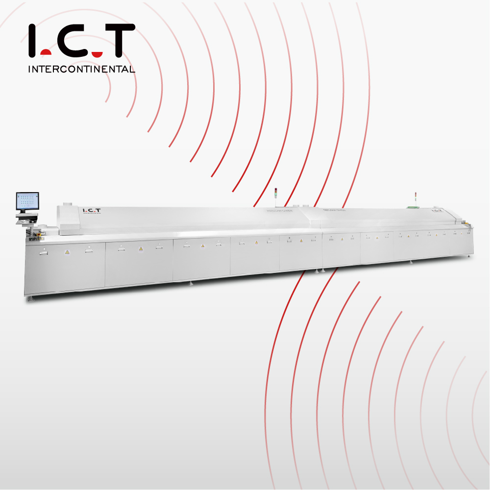 I.C.T | SMT SMD máquina de horno de reflujo PCB sin plomo