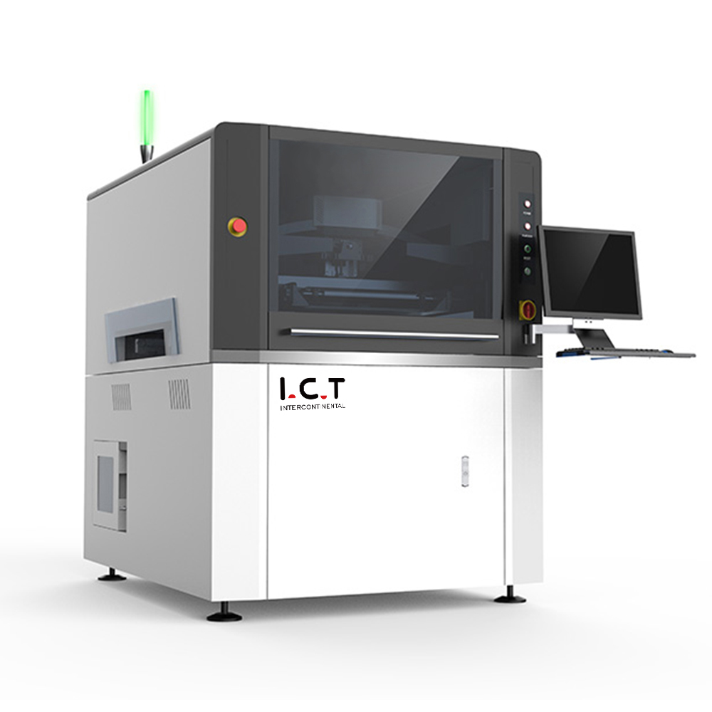 Máquina de impresora de plantilla de pasta de soldadura completamente automática PCB SMT de ICT